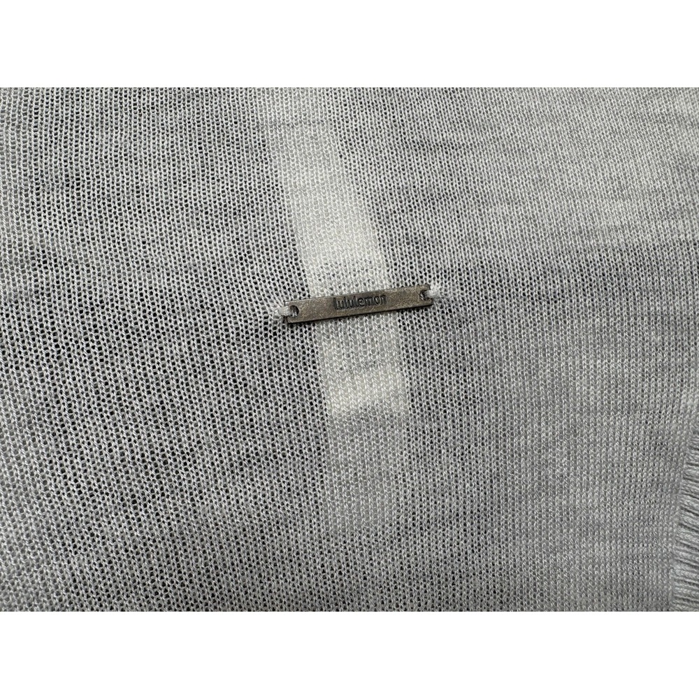 Lululemon Cardigan Open Front Asymmetrical Wool Silk Cashmere Blend Women's Sz 6 - Picture 8 of 16
